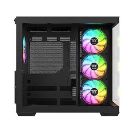 THERMALTAKE View 380 WS ARGB Midi Tower Caja PC Negra ATX/Micro-ATX/Mini-ITX con Panel Lateral de Cristal Templado y 3 Ventiladores ARGB Incluidos