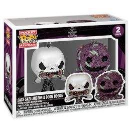 FUNKO Blister 2 llaveros Pocket POP Disney Pesadilla Antes de Navidad Jack & Oogie Boogie