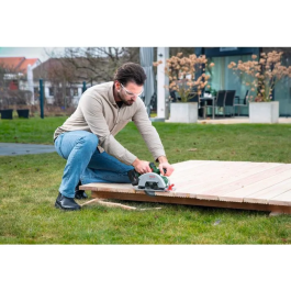 Bosch Sierra Circular Inalámbrica EasyCirc 18V con Batería de 18V y Diámetro de Disco 48 mm