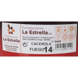 La Estrella Cacerola Fuego 14 cm 1L Diámetro 20 cm (6 Unidades)