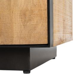 Mueble Tv Natural Madera de Mango Salón 150 X 44 X 55 cm