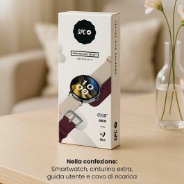 SPC 9656B Smartwatch Smartee Duo Velvet 1.32" AMOLED Llamadas Bluetooth Frecuencia Cardíaca IP68 7 Días Batería Carga Inalámbrica Blanco