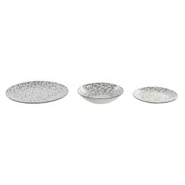 Vajilla Oriental DKD Home Decor Gris Claro 27 x 2 x 27 cm Set de 18 Vajilla Oriental DKD Home Decor Gris Claro 27 x 2 x 27 cm Set de 18