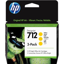 HP 712 Cartucho de Tinta Amarillo Diseño 3 Unidades para Impresora DesignJet T210 T230 T250 T630 T650 Precio: 85.49999997. SKU: S7716100
