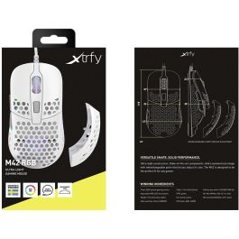 Cherry MSM M42 Xtrfy Ratón gaming RGB con cable, blanco