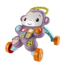Fisher-Price JGW90 Andador Mi Mono Morado con Música, Luces y Actividades para Bebés