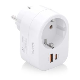 AISENS - REGLETA DE PARED MULTIFUNCION CON 1 TOMA + 1xUSB-C 20W PD3.0, 1xUSB-A 20W QC3.0, BLANCO Precio: 7.90000046. SKU: B1FYCVNVF7