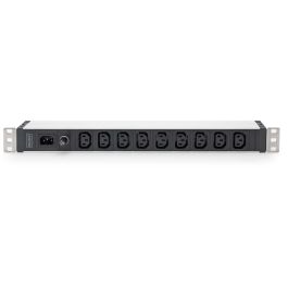 Digitus Regleta Enchufes PDU 1U Rack Aluminio 9x C13 10A 230V IEC C14 Monofásico Horizontal 48.3cm