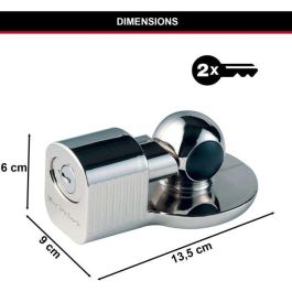 Master Lock Cerradura de acoplamiento universal para remolques y caravanas (48mm, 51mm, 59mm) con llave