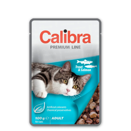 Calibra Comida Húmeda para Gatos Adultos Sabor Trucha y Salmón en Salsa - 12x100 gr Precio: 21.7900001. SKU: B15CYV9GWR