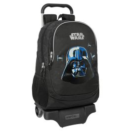 Mochila Escolar con Ruedas Star Wars Rebellion Negro 32 x 44 x 16 cm