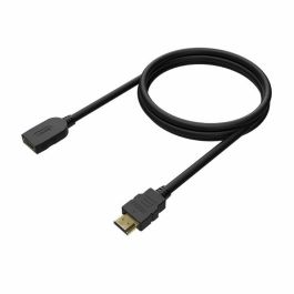 AISENS - CABLE HDMI V2.0 PROLONGADOR PREMIUM ALTA VELOCIDAD / HEC 4K@60HZ 18GBPS, A/M-A/H, NEGRO, 1.0M