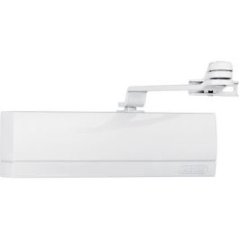 Abus AC6124 W Cierrapuertas Silencioso y Seguro, Ideal para Oficinas y Hogares, Hasta 1.10m Puertas / 80kg, Ajustable