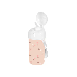 Safta Botella portaliquidos 500 ml apertura automatica con pajita preescolar