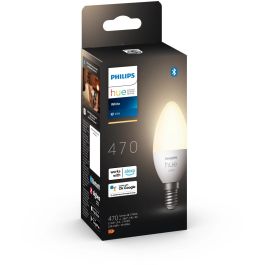 Philips Hue Bombilla Inteligente LED E14 Vela 470lm Bluetooth Regulable Blanco Suave