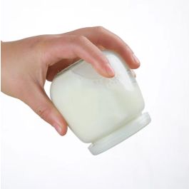 Inde Tarro de Vidrio para Postre con Tapa de Plástico Mediterraneo 300 ml (24 Unidades)