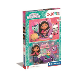 Clementoni Puzzle La Casa de Muñecas de Gabby 2 x 20 Piezas para Niños a partir de 3 Años Temática Dibujos Animados Precio: 21.58999975. SKU: B17CH5WAHB