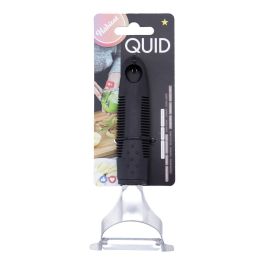 Quid Pelador Habitat de Acero Inoxidable, Mango Soft Touch Baquelita Negro Mate, 21x7x4 cm, Apto Lavavajillas