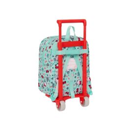 Mochila Escolar con Ruedas Hello Kitty Sea lovers Turquesa 22 x 27 x 10 cm