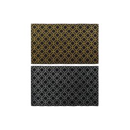 DKD Home Decor Felpudo Árabe Dorado Plateado Negro Geométrico Goma 45 x 75 cm (2 Unidades) Precio: 11.49999972. SKU: B1BNMPJWGE