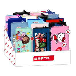 Safta Bolso Escolar Portatodo Triple Expositor Tres Cremalleras 195x315x235 mm Precio: 148.50000033. SKU: B12QJEY7CC