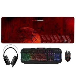 Pack Gaming Mars Gaming MCPRGB/ Teclado + Ratón Óptico + Auriculares con Micrófono + Auriculares con Micrófono + Alfombrilla XXL Pack Gaming Mars Gaming MCPRGB/ Teclado + Ratón Óptico + Auriculares con Micrófono + Auriculares con Micrófono + Alfombrilla XXL