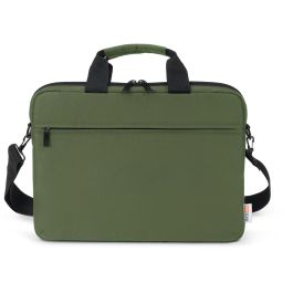DICOTA D31959 BASE XX SLIM CASE Bandolera para Portátil 13-14.1" Verde Oliva Resistente a Golpes con Asa y Correa Hombro