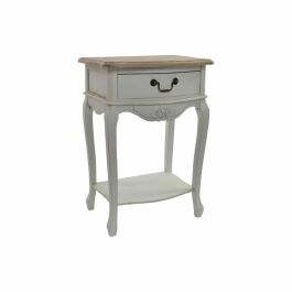 Mesita De Noche Tradicional DKD Home Decor Blanco Natural 35 x 69 x 48 cm