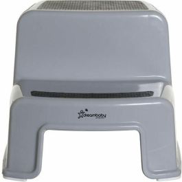 Dreambaby Taburete con Escalera Antideslizante y Texturizado DRE9312742406868 Gris y Negro Hasta 80kg