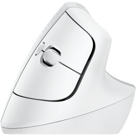 Logitech Ratón Vertical Lift Ergonómico Inalámbrico Bluetooth 2.4GHz USB Logi Bolt 4000 PPP 6 Botones para Windows Mac Android Blanco Hueso