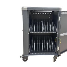 Ewent Ew1703 16 Carro Armario de Carga para 16 Tablets y Portátiles hasta 17" con Carga Inteligente y Bloqueo Seguro