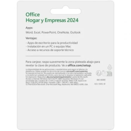 Microsoft Office Hogar y Empresas 2024 Licencia Perpetua 1 Usuario EP2-06686