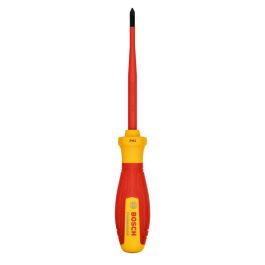 BOSCH AAAKE93041 Destornillador VDE PH1x100 Aislado 1000 V, mango ergonómico de elastómero termoplástico