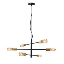 SCH-641697 Lámpara Colgante Soho de Acero 6xE27 Regulable con Bombilla SCH-641697 Lámpara Colgante Soho de Acero 6xE27 Regulable con Bombilla Precio: 118.49999964. SKU: B1CWN7NH89