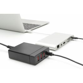Digitus Cargador 72W 1xUSB-C 20V/3A 3x USB-A 5V/2.4A Negro