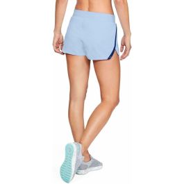 Pantalones Cortos Deportivos para Mujer Under Armour Celeste