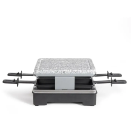 Livoo DOC242 Raclette para 4 personas, 600 W, con Placa de Granito Extraíble