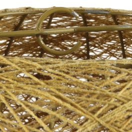 Home Deco Factory Pantalla Decorativa Mostaza Tejida 30 cm