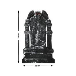 Lápida con Cráneo Alado y Ojos Luminosos 49x32 cm - Diseño Gótico para Decoración de Halloween Precio: 2.59000016. SKU: B1DWWZGKC6