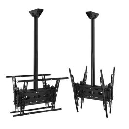 B-Tech Back-to-Back Universal Flat Screen Ceiling Mount with Tilt, 2 m, 39" - 65", max 50 kg, VESA 400-400 - 600x400, Black B-Tech Back-to-Back Universal Flat Screen Ceiling Mount with Tilt, 2 m, 39" - 65", max 50 kg, VESA 400-400 - 600x400, Black