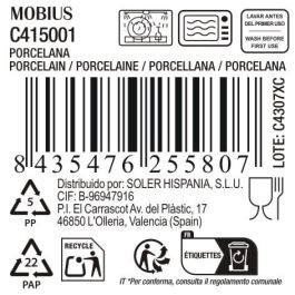 La Mediterranea Plato Llano Mobius 27 cm (18 Unidades)