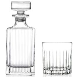 Rcr Cristalleria IT Timeless Set Botella y 6 Vasos 750ml + 310ml Cristal Eco-crystal Glass