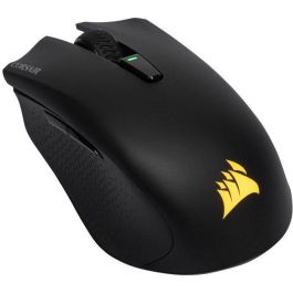 Corsair Harpoon RGB Wireless - Mouse Gaming Óptico Inalámbrico Bluetooth 10000 DPI, 6 Botones Programables, Iluminación RGB, Negro
