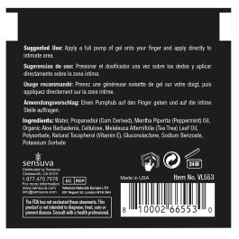 Gel Relajante Anal Sensuva Menta 6 ml