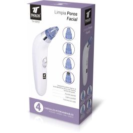 Thulos Limpia Poros Facial TH-BY01 con 4 Cabezales Intercambiables y 2 Modos de Succión