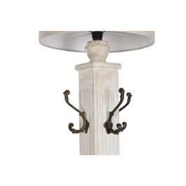 DKD Home Decor Lámpara Pie Tradicional Blanco 42 x 200 x 42 cm Mango Metal