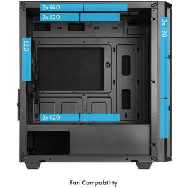 Chieftec AZ-01B-OP Mini Torre PC Negro micro ATX / Mini-ITX / uATX con 1 USB 3.2 y 1 USB-C Vita Serie