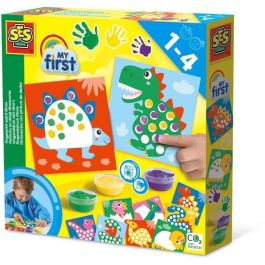 Mi primero - Pintar con los dedos - Dinosaurios - SES CREATIVE - Pinta 10 cartas de dinosaurios. Precio: 24.50000014. SKU: B1GMY23BL9