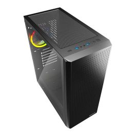 Sharkoon VS9 RGB Midi Tower Negro PC Caja con Ventana y RGB para ATX, micro ATX, Mini-ITX