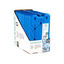 Leknes Acumulador Frio 400 ml - Bloque de Hielo Refrigerante para Nevera Portátil, Camping, Picnic (14 x 24.5 x 1.5 cm) (Set de 36)